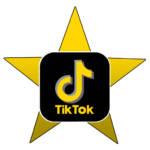 star draws tiktok logo