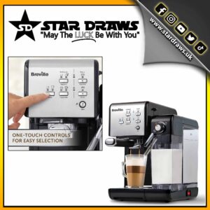 (Wk3) Breville Coffee Machine or £125 (Odds: 1:200) - Image 2